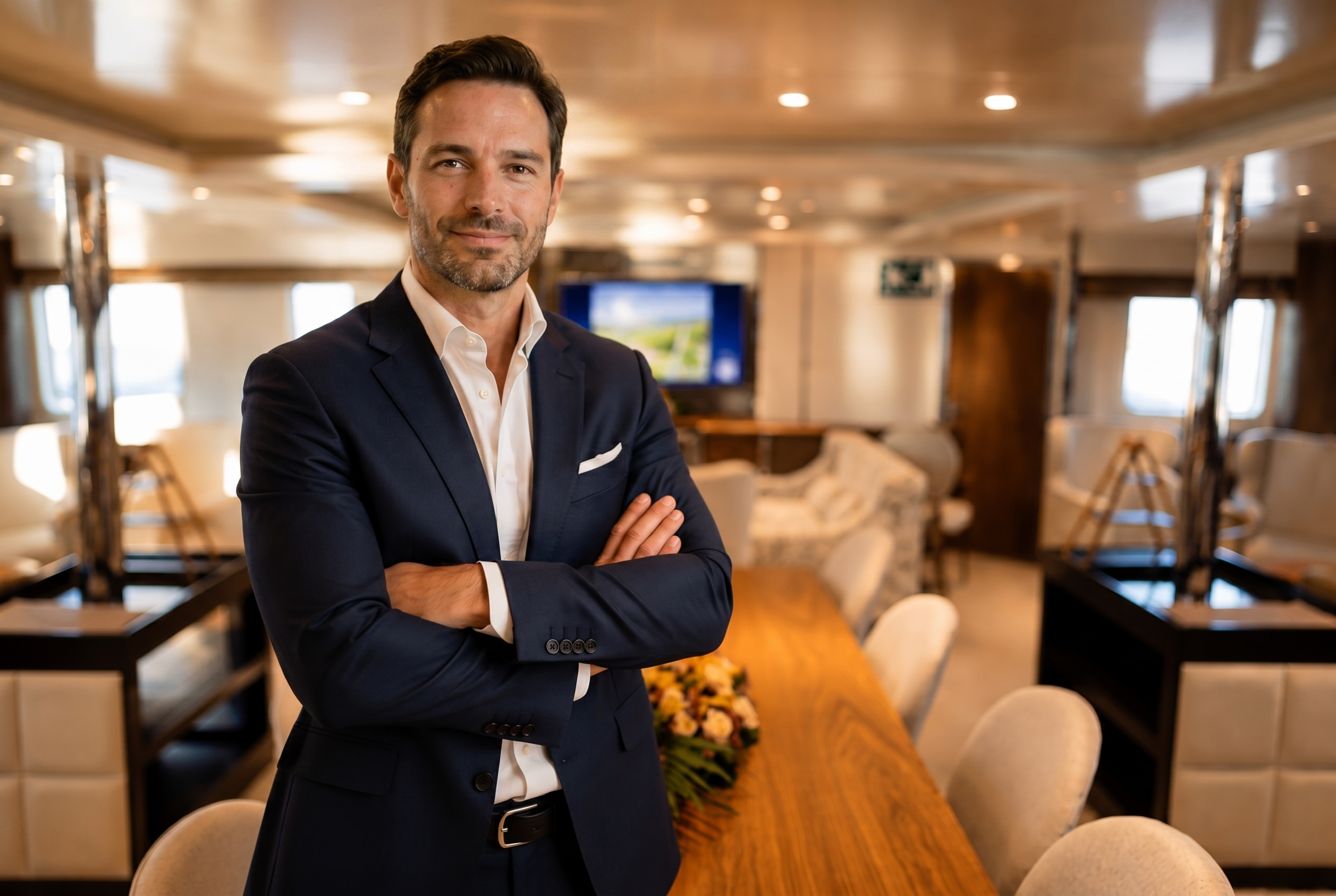 Sales director on yacht